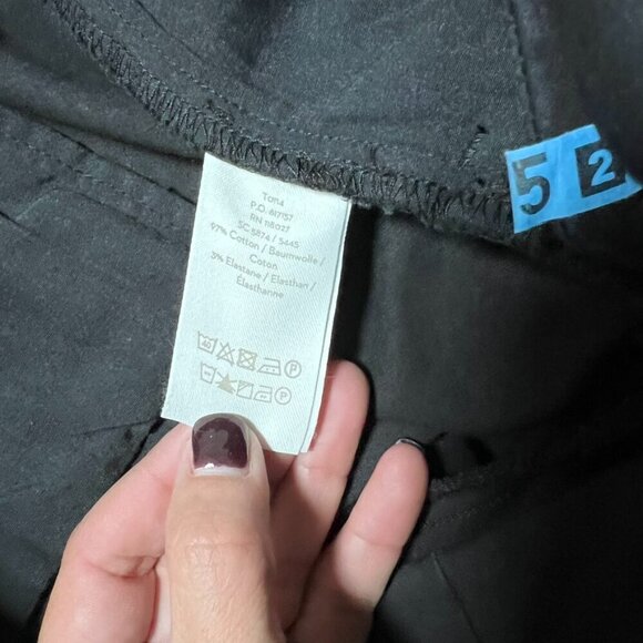 Boden Classic Black Chino 7/8 Pants 6P - Picture 8 of 10